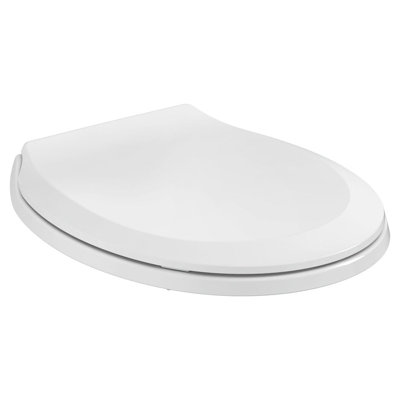 Transitional Elongated Toilet Seat Soft Close, White