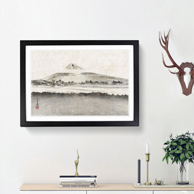 Mountain Landscape by Ogata Gekko - Framed Print