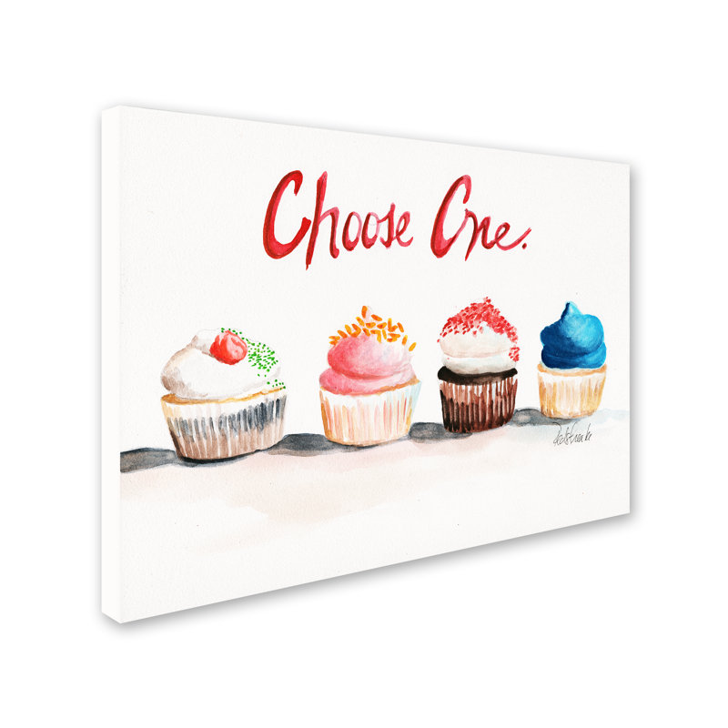 Trademark Fine Art " Choose One With Words " by Jennifer Redstreake