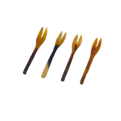 Fourchettes à cocktail en corne, ensemble de 4