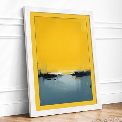 Harbor At Dusk Minimalist - Print
