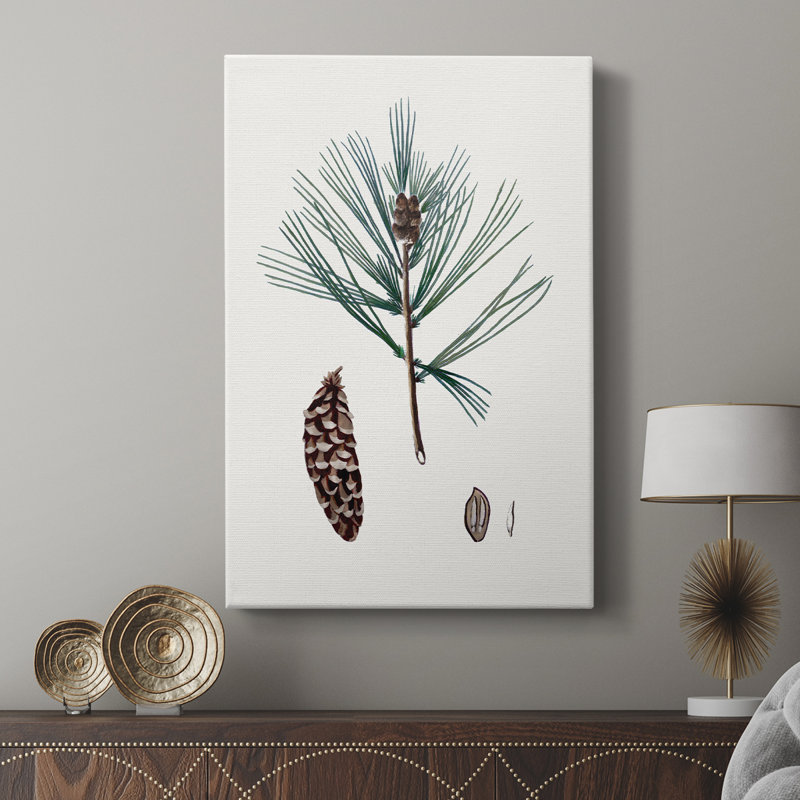 Pin d'hiver rétro - Cavas enveloppés de galerie, H 12 po x l 8 po