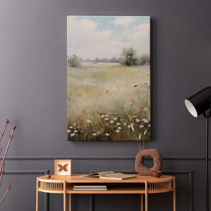 Motif floral rétro CCxxxxi - galerie Cavas, H 27 po x l 18 po