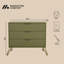 Commode anglaise 3 tiroirs Mid-Century Rockefeller-576051710