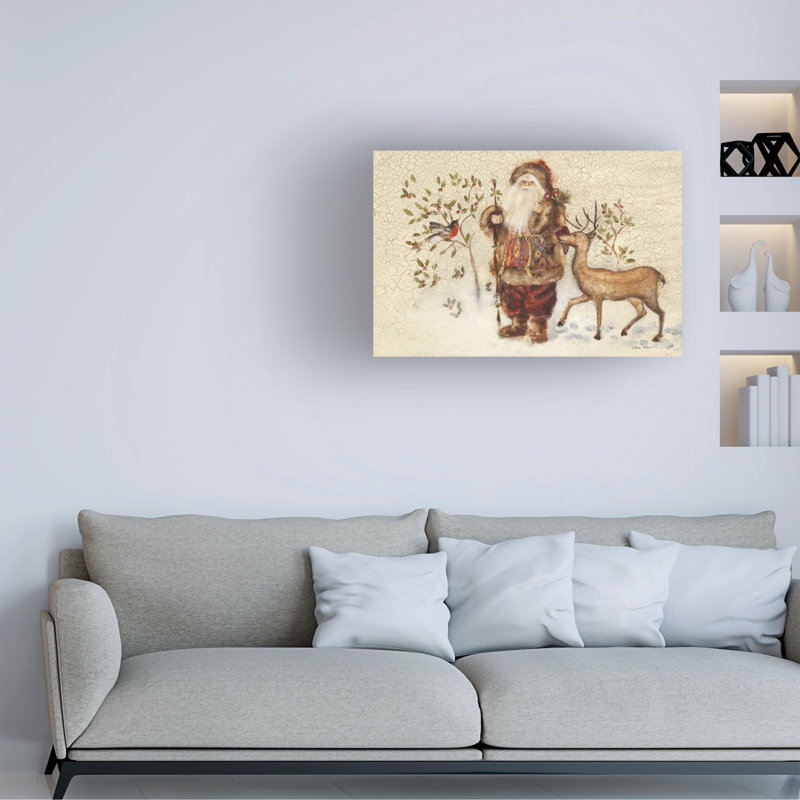 Art mural sur toile «Santa Cheria Blum», H 12 po x l 19 po