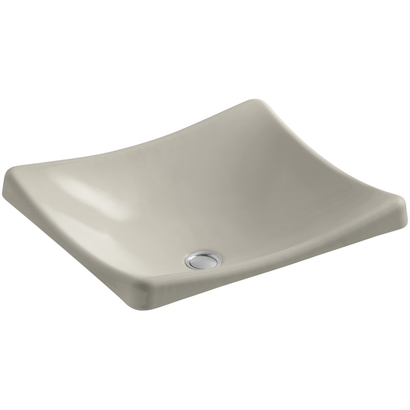 DemiLav Metal Specialty Vessel Bathroom Sink, Banc de sable