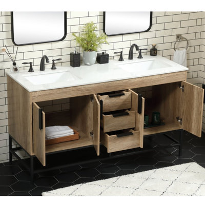 Ensemble de meuble-lavabo double 60 po Eugene