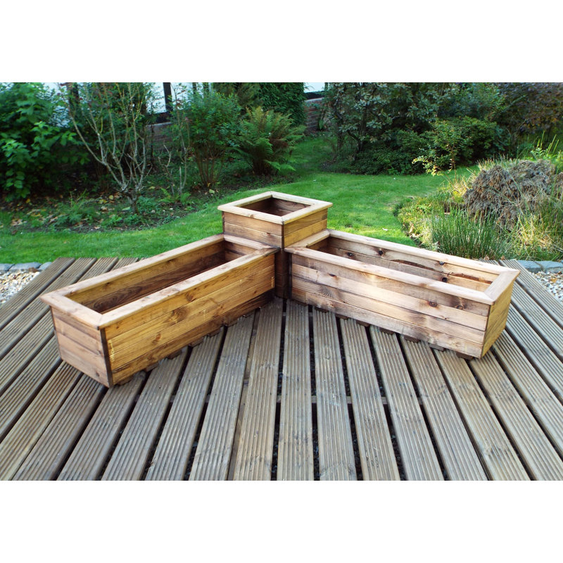 Macy Handmade Wood Planter Box