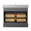 Meuble-lavabo simple en bois massif et manufacturé avec plateau en marbre Goleta-1459319667