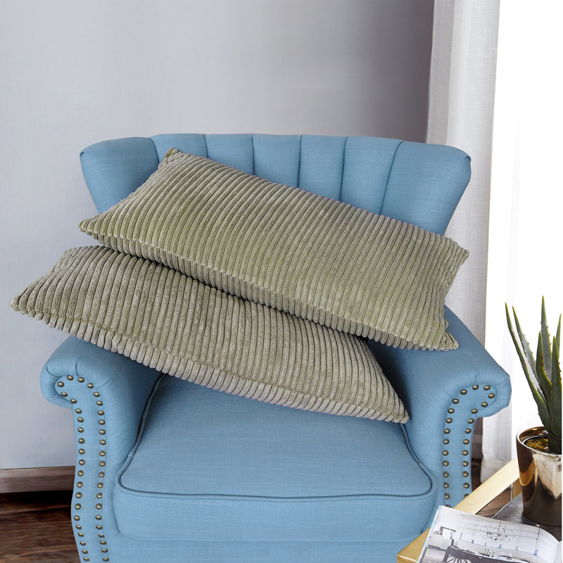 Rectangular Lumbar Cushion Cover, Sage