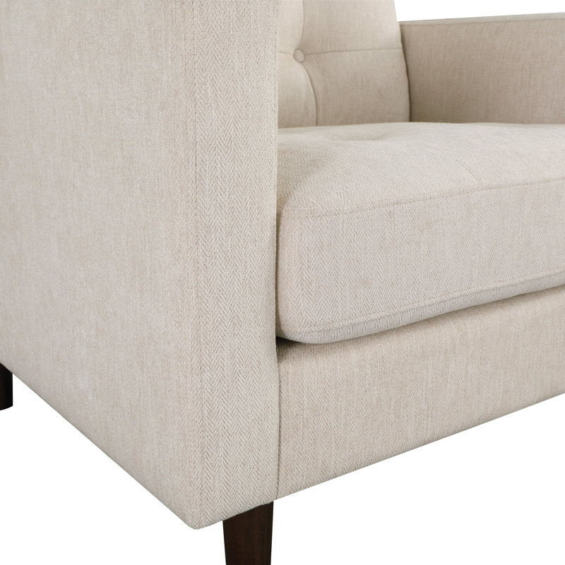 Chaise Mid-Century Grayburn, Crème
