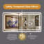 Miroir décoratif de salle de bain sans cadre à DEL, miroir intelligent-372011864-372011871