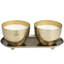 Bougie décorative en métal à motif de mèche 10 oz avec cire blanche-872061200