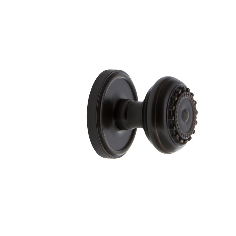 Grandeur Georgetown Rosette Double Dummy with Parthenon Door Knob, Timeless Bronze