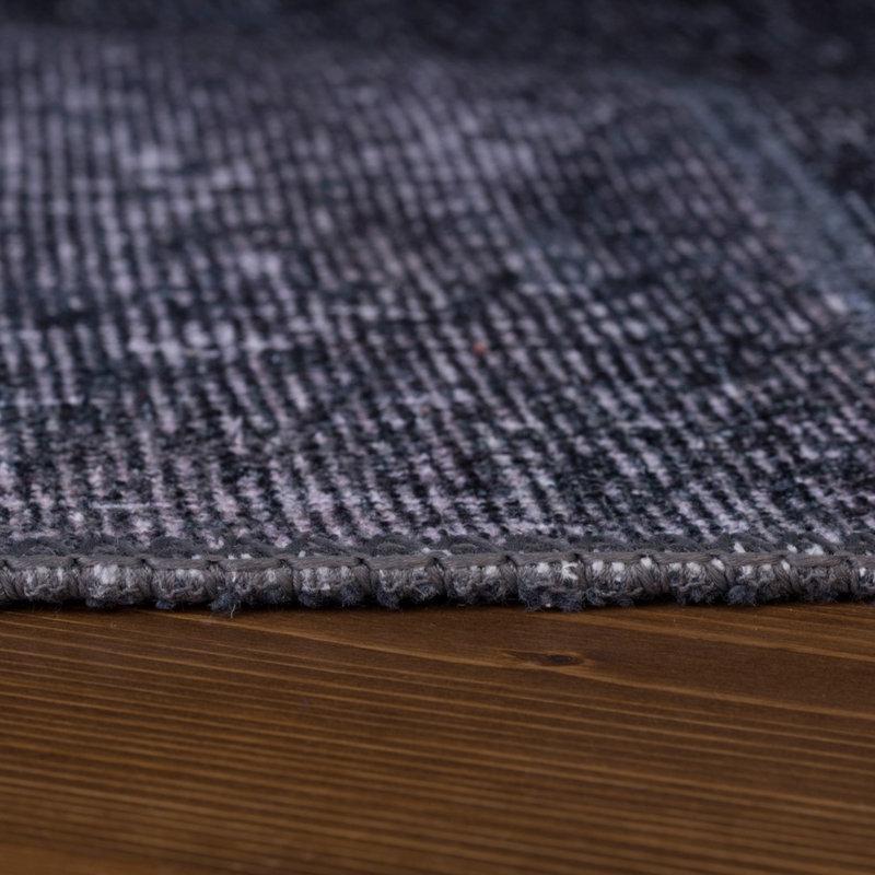 Premium Round Carpet (90.6 inches), 100% Polyester, 1850 g/m² | 4 mm Pile Height, Recycled Poly Cotton Underside | Machine Washable at 30°C, Ideal for Living Room & Bedroom, Soft and Durable Design