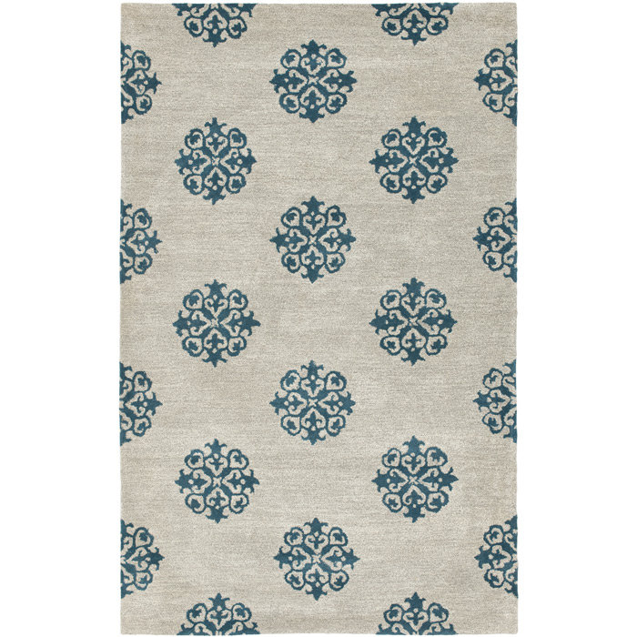 Candelo Hand Tufted Wool Pile Geometric Rug