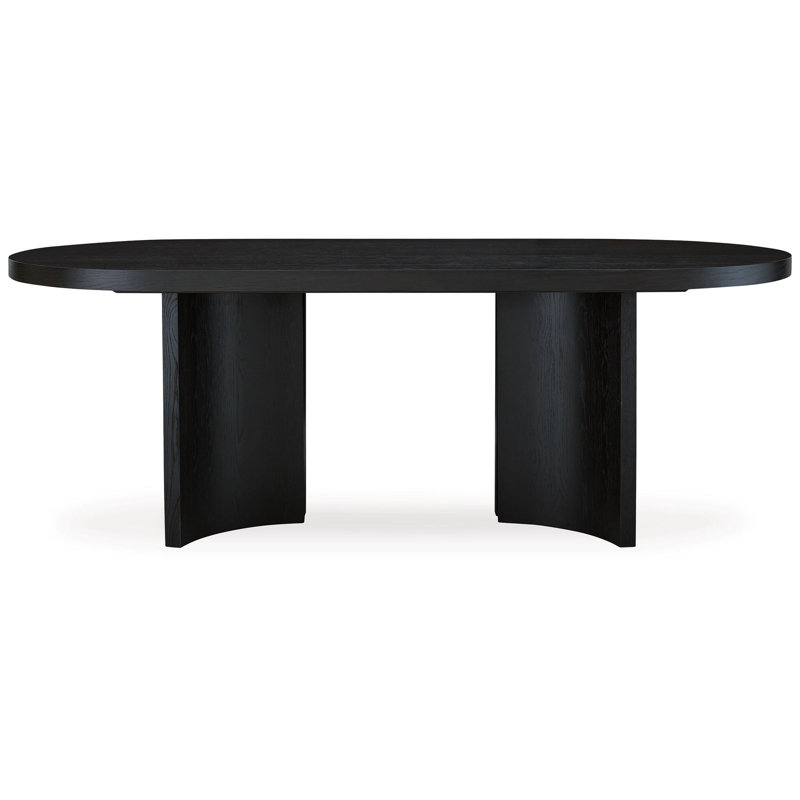 Beverlyn Oval Solid Wood Base Dining Table