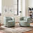 Jaydin 34" W Upholstered Swivel Barrel Chair-472380529
