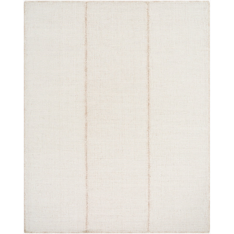 Tapis d'intérieur fait à la main Galey Alix x Livabliss Bronson, Rectangulaire 2 pi x 3 pi, Beige-crème