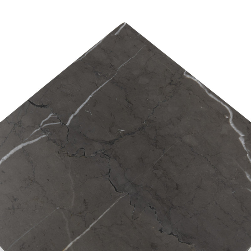 Ellric Pedestal 40", Grey Italian Marble