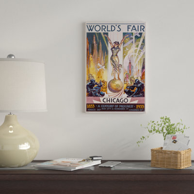 « chicago world fair, 1933 » par glen c. sheffer, impression sur toile tendue