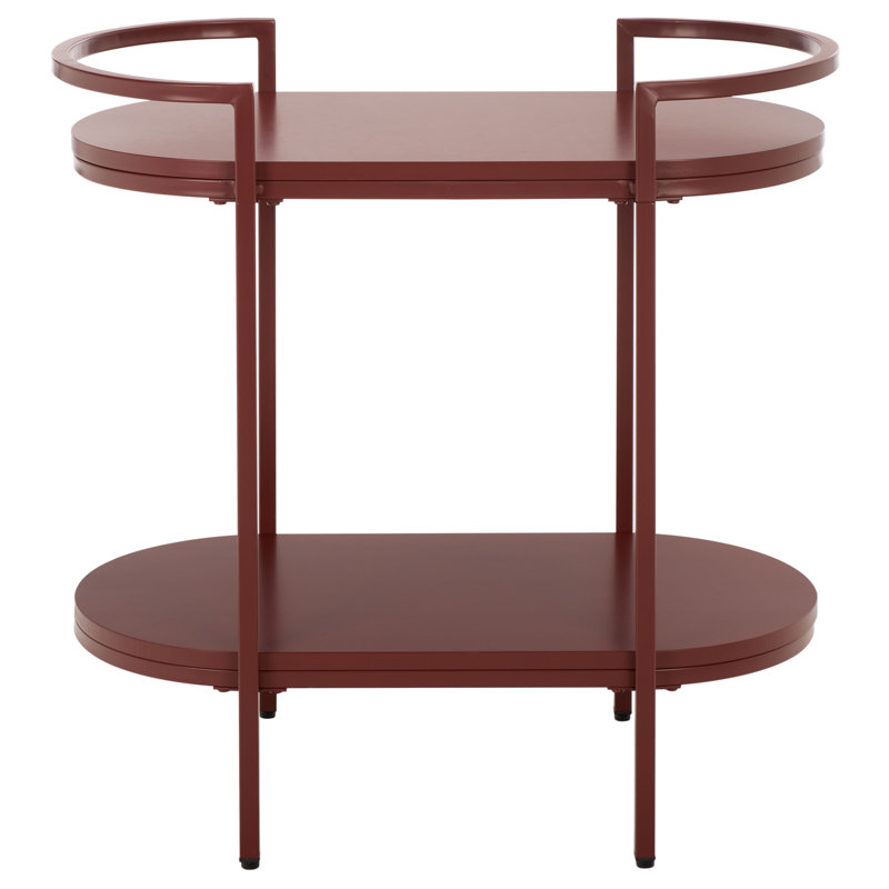 Zuzia 2 Tier Bar Cart, Brick