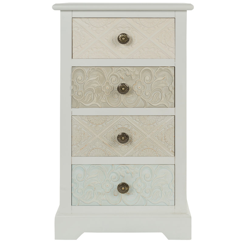 Glazer Solid Wood 42cm W 4 - Drawer Chest of Drawers