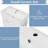 Wall-Mounted Floating Bathroom Vanity With Ceramic Sink, Adjustable Shelf-703766767