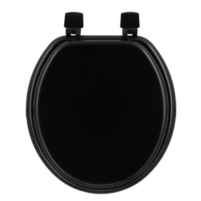 Round Molded Wood Toilet Seat 17 Inches