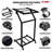 5 Core 16U Professional Audio Rack Mount DJ Mixer Stand Studio Adjustable Table Cart with Wheels