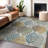 Premium Machine Washable Prisco Gray Rug-1542567833