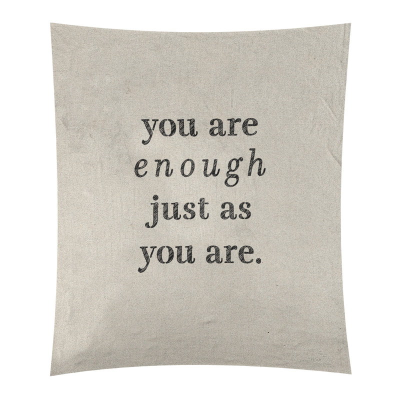 En polyester, vous êtes assez tapisserie quot, Blanc / Noir, H 104 po x l 88 po