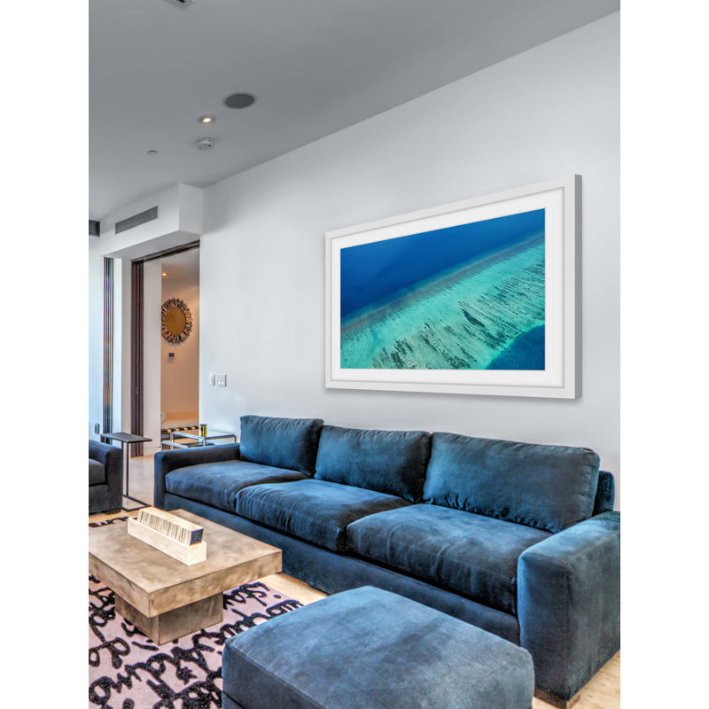 « water layers »-reproduction de photo sur papier encadrée, H 12 po x l 18 po x P 1,5 po