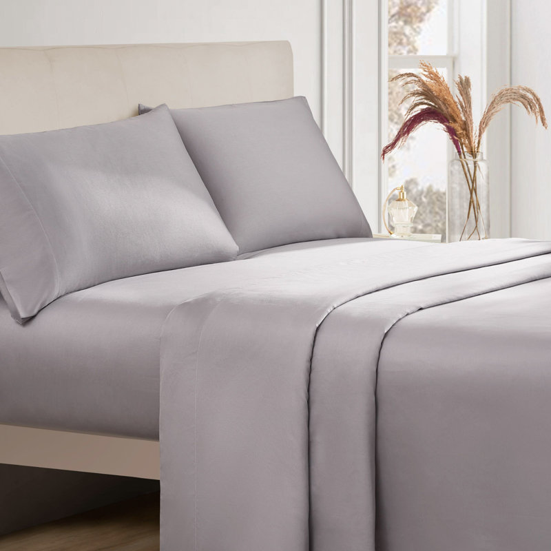 The Sheet Lab Cloud Embrace Sheet Sets, Queen Sheet Set with 2 Pillowcases, Gray