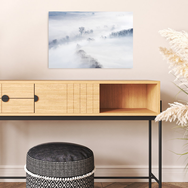 Serene Valley Fog Dreamy Ethereal Peaceful Forest Landscape Wall Art Print by Marco Galimberti - Print, 40.64cm H x 60.96cm W