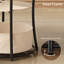 Table basse ronde avec station de charge