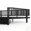 Lit plateforme avec rangement, structure en métal, conception sécuritaire améliorée, profil bas-838776043-838776045