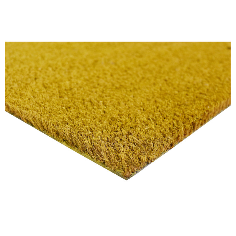 Kasper Non-Slip Doormat, 24" W x 36" L, Yellow