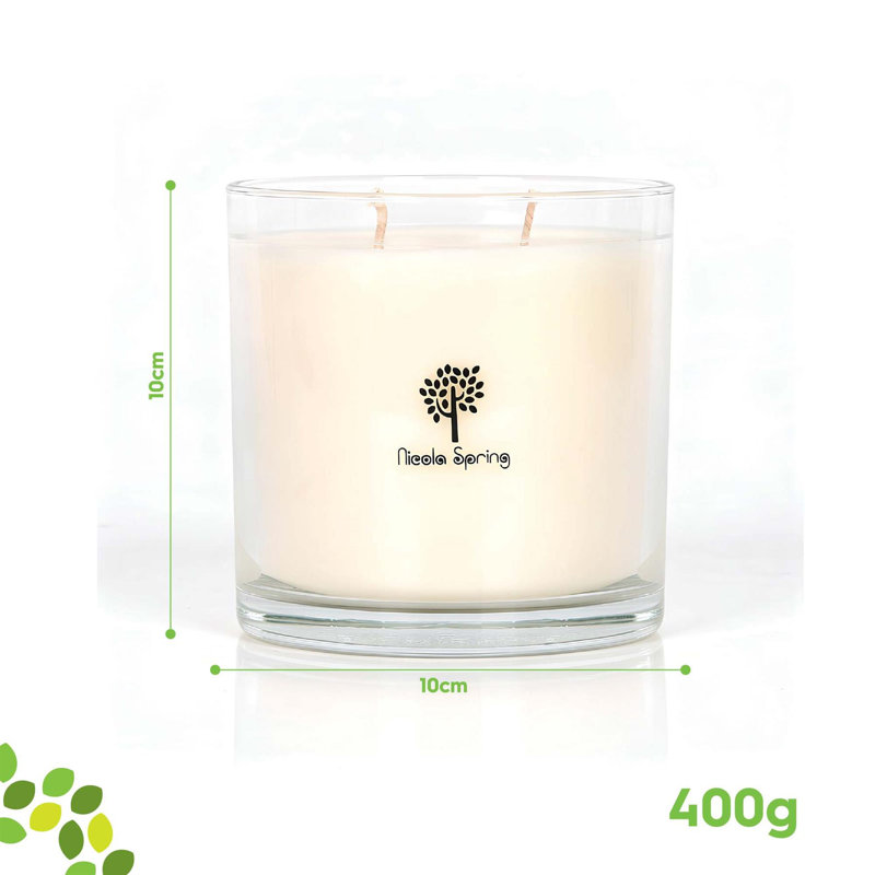 Nicola Spring 400g Tropical Sunrise Soy Wax Candle - Double Wick Jar