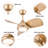 30 Inch Ceiling Fan Light 6 Speeds Timing With Remote Control