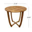 Table d'appoint d'extérieur ronde en bois d'acacia-1748282300