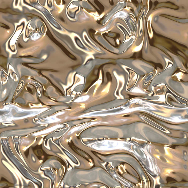 Gold Wavy Background by Letoosen - Wrapped Canvas Print, 76cm H x 76cm W x 3.8cm D