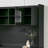 Black Light-Luxury 63-Inch Coffee Bar Cabinet — Featuring Multiple Drawers And Compartments, Built-In Power Outlets, Towel Rack, And Adjustable Shelves.
