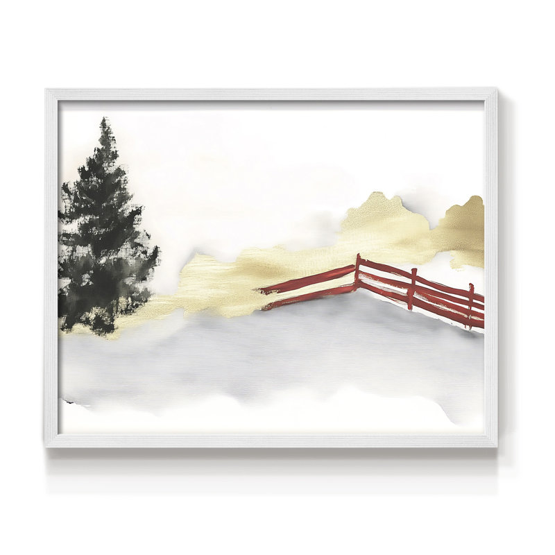 «Chirstmas Art» - Impression encadrée - Restickable, H 8 po x l 10 po, Blanc