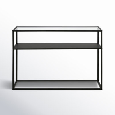 Duran 42'' Glass Top Console Table