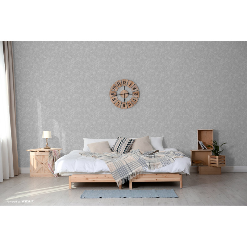 Uma 10m x 53cm Wallpaper Roll, Dark Grey