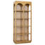 Leonardo 79" Tall Mindi Wood Bookcase, Natural