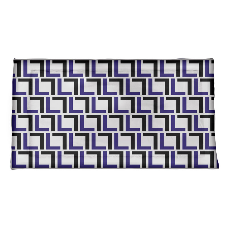 Taie décorative de luxe Baltimore Football, Metallic Gold/Purple/White, Microfibre, Standard / simple, double / double, grand