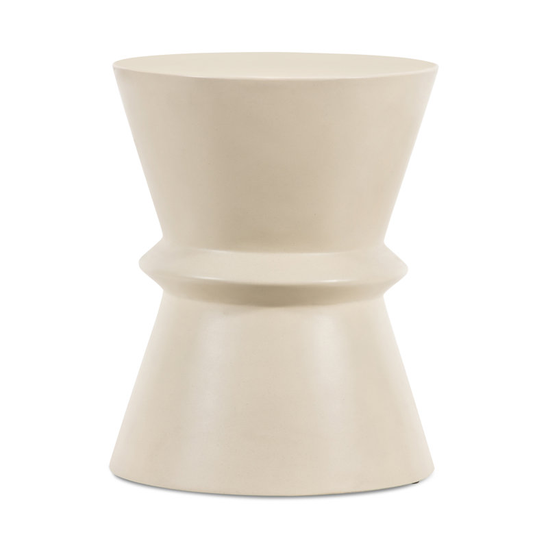 Lina End Table, Parchment White