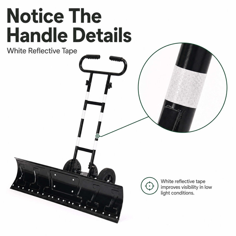 Adjustable Dustpans with Replaceable Head, 48.4" L x 26.5" W